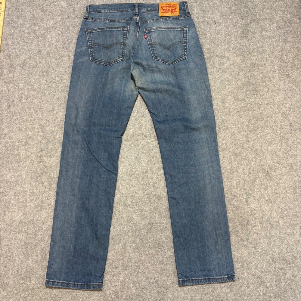 Levis 511 Slim Fit Jeans Mens 31x32 Blue Denim Medium Wash 0475